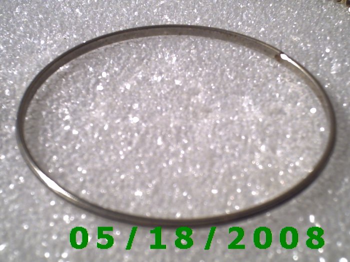 Silver Bracelet 2 7/8" Inside Diameter (008) (058)
