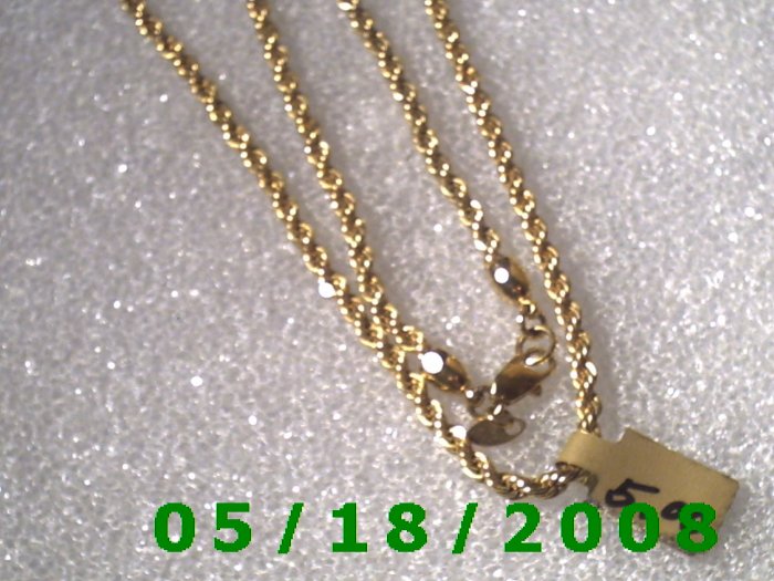 18" Gold Plated Necklace (010)