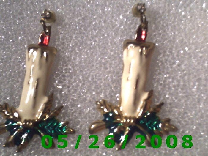 Candle Pierced Earrings C013