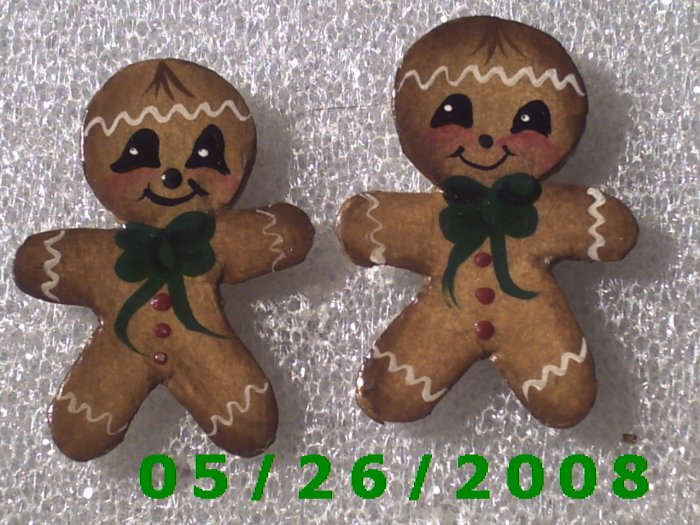 Ginger Bread Man Pierced Earrings C023