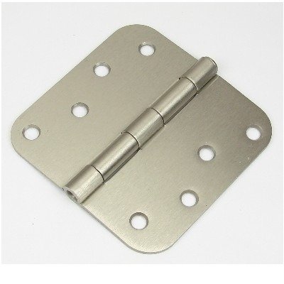 4" Satin nickel Door Hinge w/screws 5/8 radius US15
