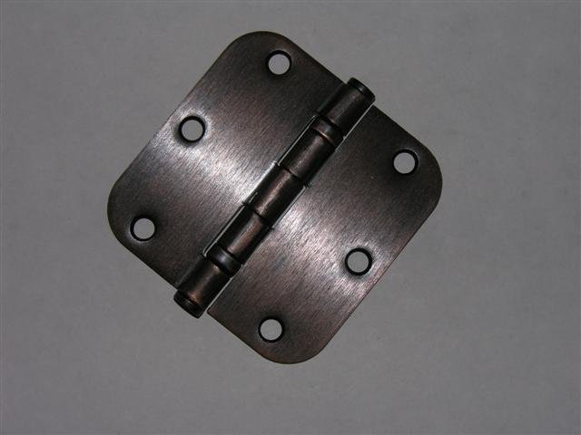 Venetian Bronze 3.5" Ball Bearing Hinges 3 1/2" 5/8" radius corners