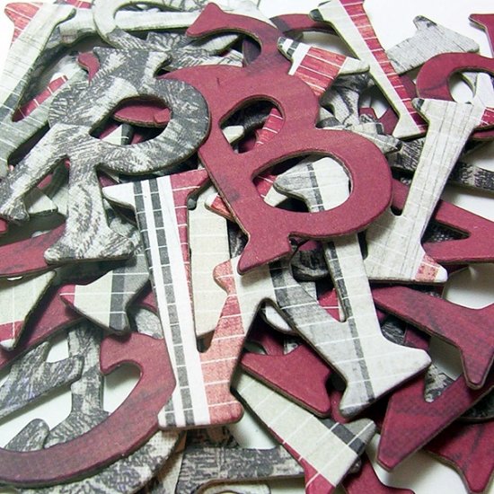 Romance Chipboard Letters Scrapbooking