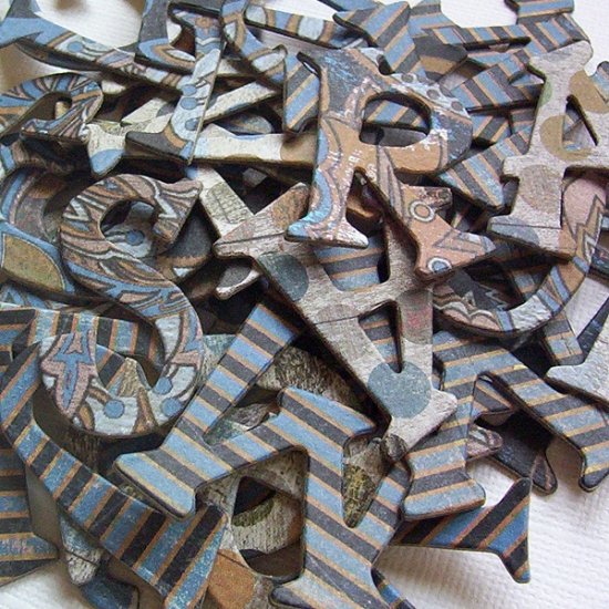 Vagabond Chipboard Letters Scrapbooking