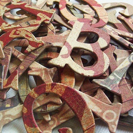 Motifica Chipboard Letters Scrapbooking