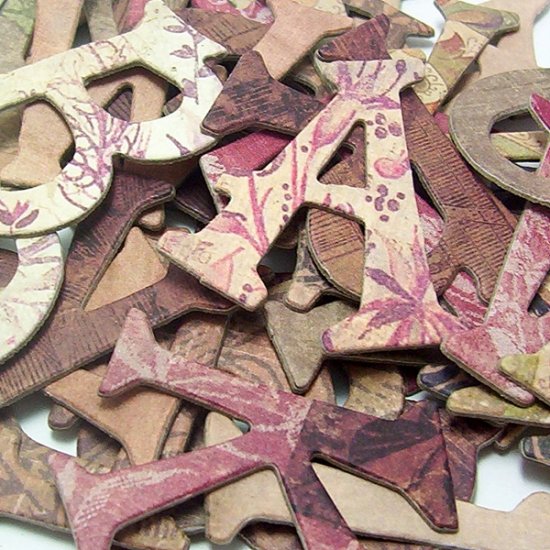 Once Upon a Time Chipboard Letters Scrapbooking