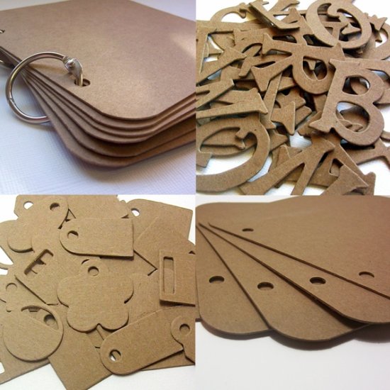 Bundle Pack Chipboard Alterables Scrapbooking
