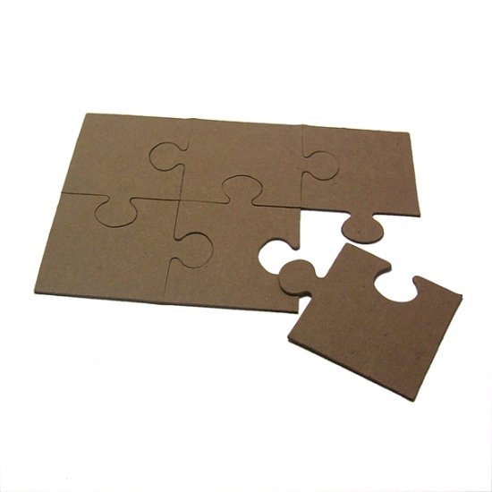 Blank Chipboard Puzzles Scrapbooking