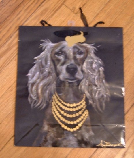 Amy Brazil Dog Gift Bag with Dogtag Tag