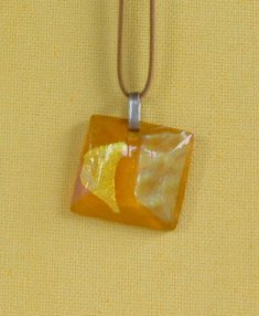 Dichroic Glass Necklace #1