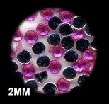 1300 Pcs 2MM Rhinestones ROSE Color + FREE WHEEL