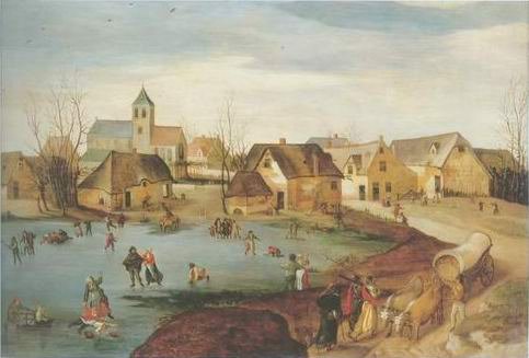 Jacob Grimmer - WINTER VILLAGE LANDSCAPE