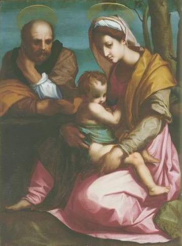 Florentine School - THE BARBERINI HOLY FAMILY