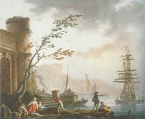 maseilles - PORT WITH FISHERMEN LOADING