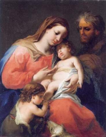 Jacopo Amigoni - THE HOLY FAMILY WITH THE INFANT SAINT JOHN THE BAP