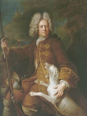 alexandre Francois Desportes - HUNTMAN WITH A RIFLE AND DOG