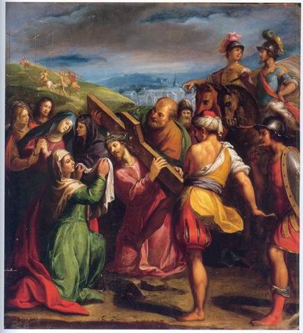 Claudio Ridolfi - CHRIST CARRYING THE CROSS