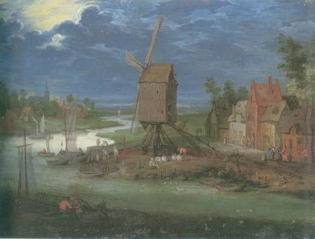 Pieter Gysels - LANDING STAGE AND WINDMILL