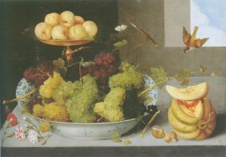 Peter Binoit - CRAPES IN WHITE PORCELAIN BOWL