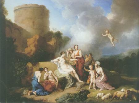 Christian Wilhelm Ernst Dietri - VENUS CUPID AND NYMPHS