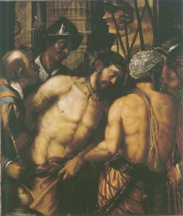 Venetian School - CHRIST AT THE COLUMN