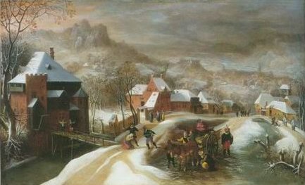 Jacob Grimmer - SOLDIERS IN A VILLAGE