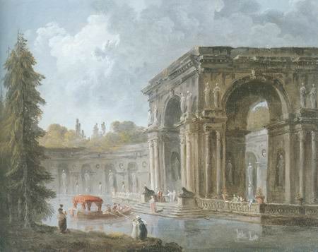 Hubert Robert - LA PIECE D`EAU