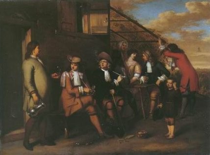 Gerard Hotel - ELEGANT COMPANY SMOKING AND DRINKING OUTSIDE AN IN