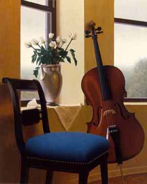 Still life paintings - VIOLIN AT WINDOW, STILL LIFE PAINTINGS, STILL LIFE