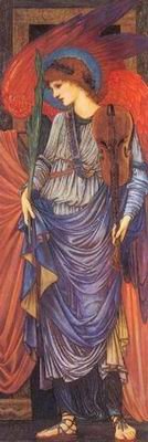 Sir Edward Coley Burne-Jones - A MUSICAL ANGEL