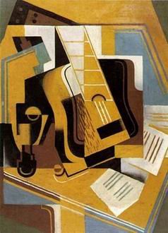 Juan Gris - GUITAR AND BOOKS