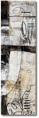 IRON ON PAPER , BIG ABSTRACT OIL PAINTING FOR HOME