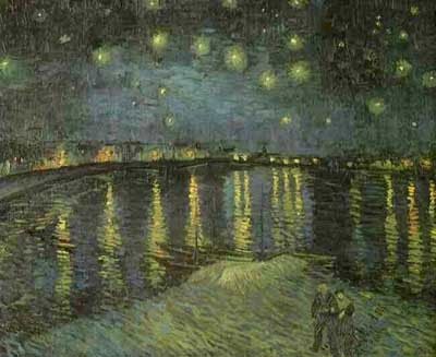 STARRY NIGHT OVER THE RHONE - Vincent Van Gogh paintings