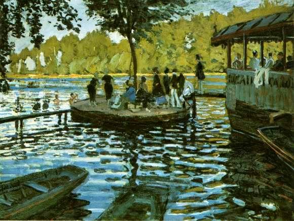 LA GRENOUILLERE,1869 - Claude Monet paintings