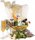 For Her a Special Basket filled with Perfume, Bath oils, and..