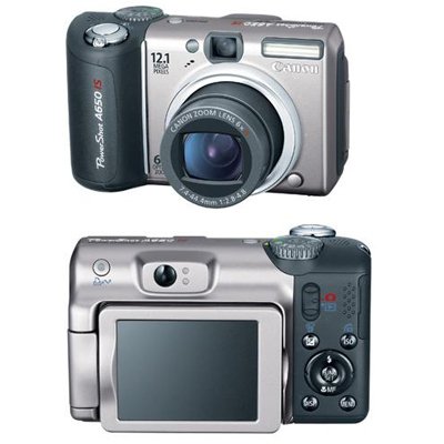 Canon Powershot A650 IS 12.1 MP Kit - (w/ 2GB SD Card) - 2089B001