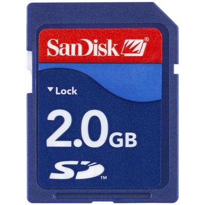 SanDisk 2GB SD Memory Card 2-Pack **(Double Pack = 8GB Total)** - SDSDB2-2048-A11