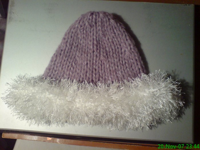 05A Girls Hat Ostrich Trim