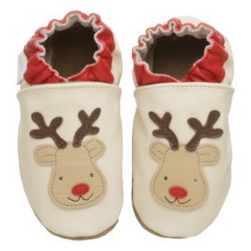 new soft soled baby leather shoes REINDEER (12-18 mo)