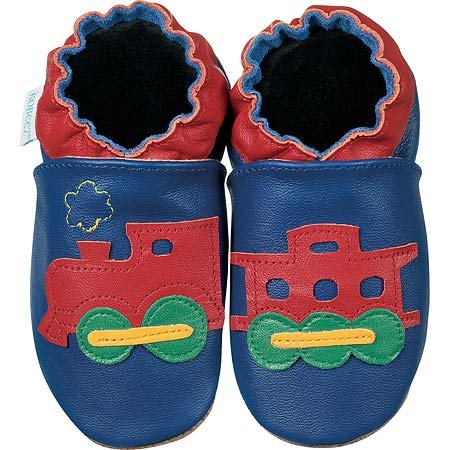 new soft soled baby leather shoes CHOO CHOO TRAIN (12-18 mo)