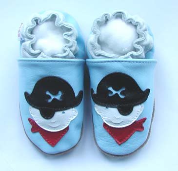 new soft sole baby leather shoes PIRATE (6-12 mo)