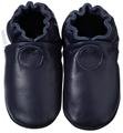 new soft sole baby leather shoes CLASSIC navy (12-18 mo)