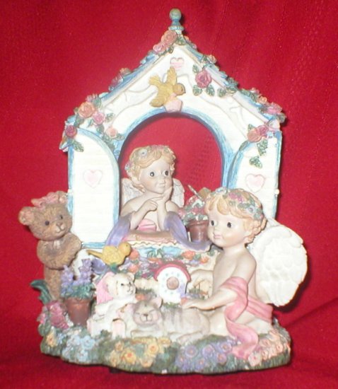 Little Cherubs and wildlife Friends Music Box