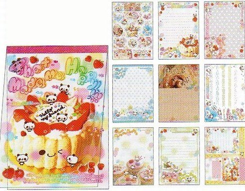 100 pc. grabbie lot of kawaii memos and stationery sheets