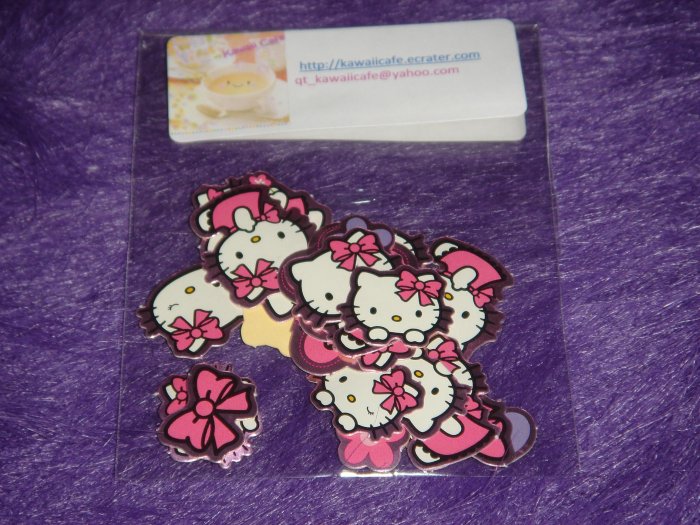 Hello Kitty Pink Metallic Sticker Flakes
