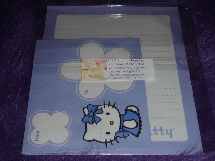 Hello Kitty Letter Set- Purple