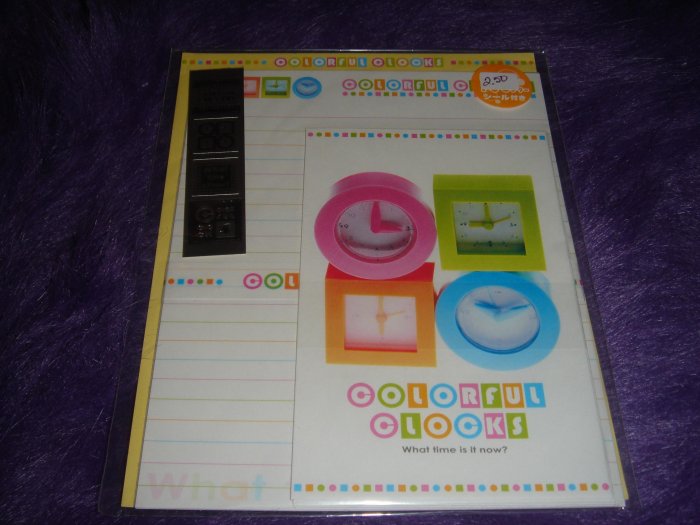 Crux Colorful Clocks Letter Set Kawaii