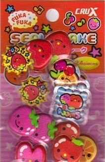 Crux Strawberry Pop Puff Puff Sticker Sack Kawaii
