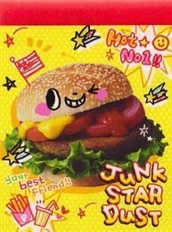 Q-Lia Junk Star Happy Hamburger Mini Memo Pad Kawaii