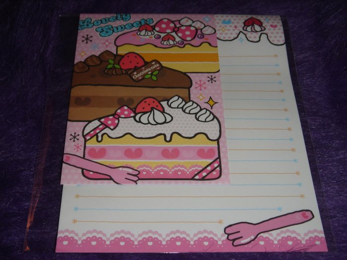 Kamio Lovely Sweets "Cake" Letter Set Kawaii
